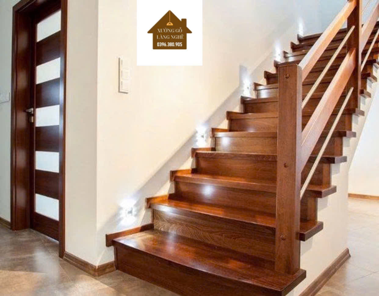 Cầu thang gỗ đẹp , mẫu mới chất liệu gỗ tự nhiên, cầu thang xương cá, cầu thang đẹp hiện đại